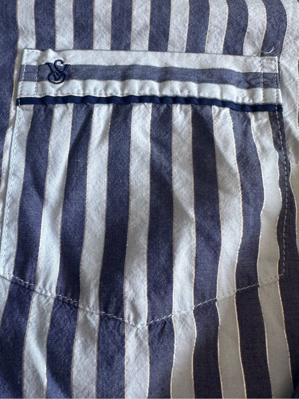 Victoria Secret Blue and White Stripped Long Nightgown NWOT - Picture 8 of 14